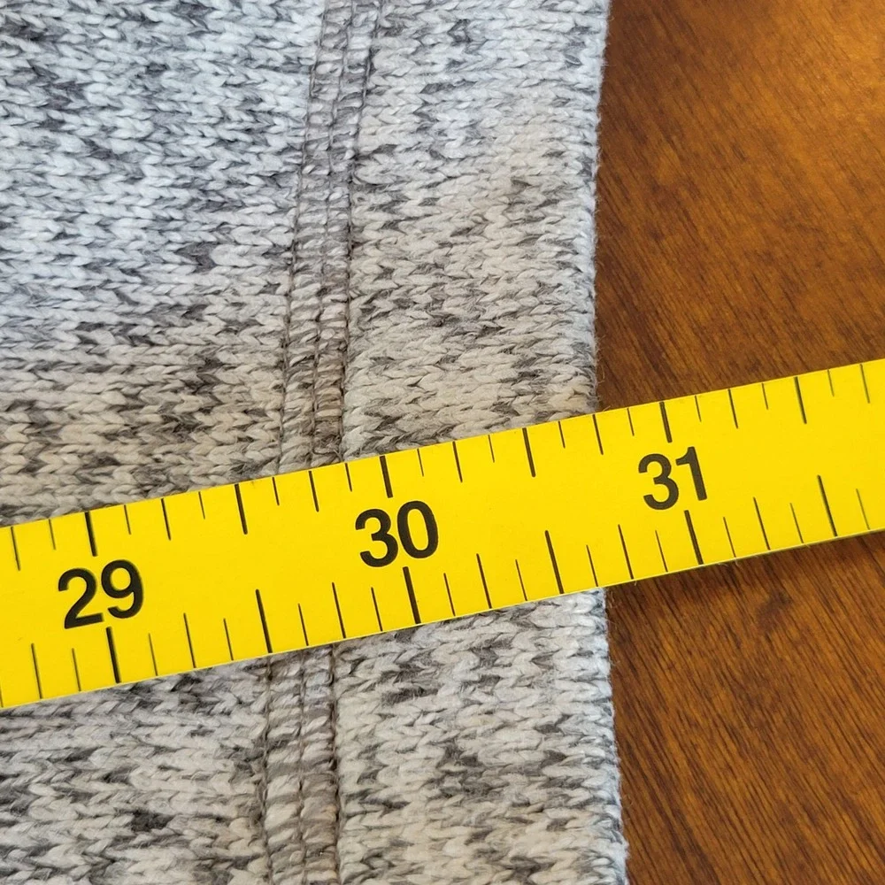 Eddie Bauer Mens XXL Grey Marled Quarter Zip Pullover Sweater Fleece